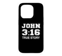 Carcasa para iPhone 15 Pro Juan 3 16 Historia Verdadera, Fe, Verso de la Biblia Mujeres cristianas