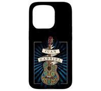 Carcasa para iPhone 15 Pro Juan Gabriel Guitarra con Azul Sunburst