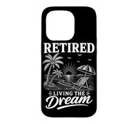 Carcasa para iPhone 15 Pro Jubilado Vivir El sueño Beach Vacaciones Jubilación