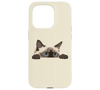Carcasa para iPhone 15 Pro Judging You Silently Ragdoll Ojos Azules Asoma