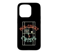 Carcasa para iPhone 15 Pro Juego de Palabras de Tenis Crisis en la cancha