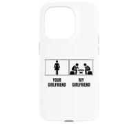 Carcasa para iPhone 15 Pro Jugador de ajedrez Tu Novia Mi Novia Novio Ajedrez