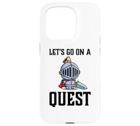 Carcasa para iPhone 15 Pro Jugador RPG Let's Go On A Quest Knight Warrior Player
