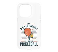 Carcasa para iPhone 15 Pro Jugador Senior del Plan de jubilación de Pickleball Divertido
