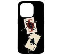 Carcasa para iPhone 15 Pro Jugando a Las Cartas I Casino Juego I Blackjack