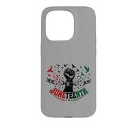 Carcasa para iPhone 15 Pro Juneteenth Freedom Day Emancipation Fist