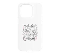 Carcasa para iPhone 15 Pro Just a Girl Who Loves an Octopus Cute Octopus