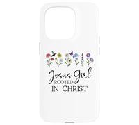 Carcasa para iPhone 15 Pro Just a Girl Who Loves Jesus Girls Christian Rooted in Christ