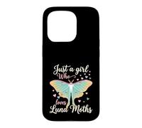 Carcasa para iPhone 15 Pro Just A Girl Who Loves Luna Moths Moon Insect Lover