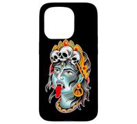 Carcasa para iPhone 15 Pro Kali Diosa de la Destrucción Oscuridad Muerte Renacimiento