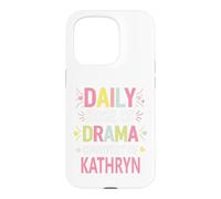 Carcasa para iPhone 15 Pro Kathryn Personalized Name Funny Cute Custom Kathryn Name