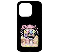 Carcasa para iPhone 15 Pro Kawaii Chibi Pascua Chillin con My KPOP Girlies Bunny Girls