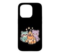 Carcasa para iPhone 15 Pro Kawaii Forest Camp Amigos