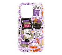 Carcasa para iPhone 15 Pro Kawaii Halloween Ghost Cute Spooky Book Lover Boo Season