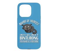 Carcasa para iPhone 15 Pro Kawaii Kids Girls Boys Always Be Yourself Binturong Lover