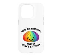 Carcasa para iPhone 15 Pro Kawaii Rainbow Dumpling Squishy Raviolo Divertido Cutie