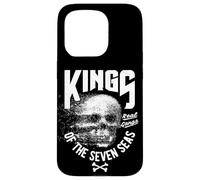 Carcasa para iPhone 15 Pro King of The Seven Seas Wild Abstract Skull Real Gangs
