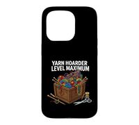 Carcasa para iPhone 15 Pro Knitting Crochet Yarn Hoarder Level Maximum