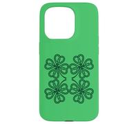 Carcasa para iPhone 15 Pro Knot Clover Knotwork Viking Norse St Patrick's