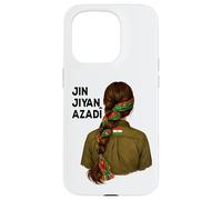 Carcasa para iPhone 15 Pro Kurdistán Nowruz, Jin, Jiyan, Azadî Rojava Amo Kurdistán