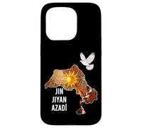 Carcasa para iPhone 15 Pro Kurdistán Nowruz, Jin, Jiyan, Azadî Rojava Amo Kurdistán