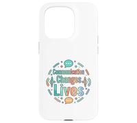 Carcasa para iPhone 15 Pro La comunicación Cambia Vidas diseño de Conciencia