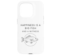 Carcasa para iPhone 15 Pro La Felicidad es un pez Grande y un Testigo - Divertido Pescador de Pesca