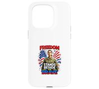 Carcasa para iPhone 15 Pro La Libertad está al Lado del Valiente Tributo patriótico