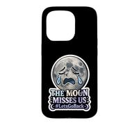 Carcasa para iPhone 15 Pro La Luna Nos extraña #LetsGoBack Llorando Luna Triste