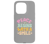 Carcasa para iPhone 15 Pro La Paz Comienza con una Sonrisa Mujer niños Hombres