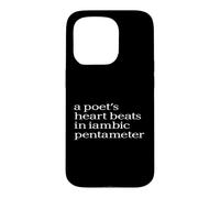 Carcasa para iPhone 15 Pro La poesía Habla Desde el corazón para los Amantes de los Versos y el Estilo
