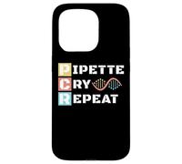 Carcasa para iPhone 15 Pro Lab Tech Técnico de ADN Biología Molecular Pipeta Ciencia