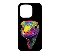 Carcasa para iPhone 15 Pro Lagarto Monitor Reptil Dragón de Komodo Dragón de Bandas