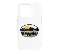 Carcasa para iPhone 15 Pro Lago di Lugano Italia Design Vacation Souvenir
