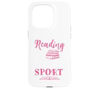 Carcasa para iPhone 15 Pro Leer es mi Lector de Gusanos de Biblioteca para Amantes de los Libros Deportivos