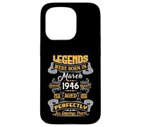 Carcasa para iPhone 15 Pro Legend February 1946 Vintage 80th Birthday Tees Made in 1946