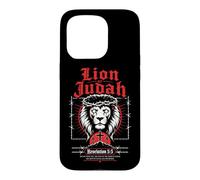 Carcasa para iPhone 15 Pro León de Judá Apocalipsis 5:5 Verso bíblico gótico Cristiano