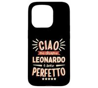 Carcasa para iPhone 15 Pro Leonardo Idea Regalo Personalizzata Nome Divertente