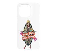 Carcasa para iPhone 15 Pro Letra de Columbia Stay Sane Inside Insanity Rose Tint My World