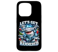 Carcasa para iPhone 15 Pro Let's Get Hammerhead Shark Pun Dad Joke