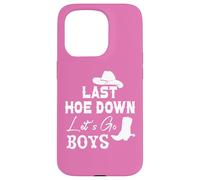 Carcasa para iPhone 15 Pro Lets Go Girls Cowboy Women Last Hoe Down Bachelorette Party