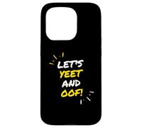 Carcasa para iPhone 15 Pro Let's Yeet and Oof Funny Video Game Meme Gift For Gamer Kids