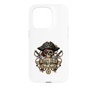 Carcasa para iPhone 15 Pro Levanta el Infierno y zarpa Pirate Skull Nautical Adventure