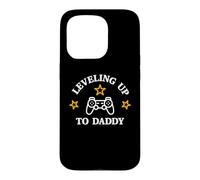 Carcasa para iPhone 15 Pro Leveling Up To Daddy - Promovido To Dad Gamer Mens Funny