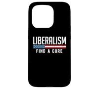 Carcasa para iPhone 15 Pro Liberalismo Encuentra una Cura Divertido Meme Político Humor Gráfico
