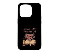 Carcasa para iPhone 15 Pro Libro Nerd Humor Ficción Escape Burnout Bibliófilo Vibes