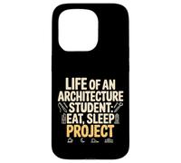 Carcasa para iPhone 15 Pro Life of An Architecture Student Eat Sleep Project -