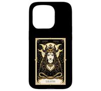 Carcasa para iPhone 15 Pro Lilith Tarot Card Wicca Gothic Goddess Pagan Ocult