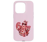 Carcasa para iPhone 15 Pro Lindo Crochet Ghost 67 Meme Pink Coquette Cumpleaños 67