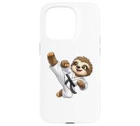 Carcasa para iPhone 15 Pro Lindo Perezoso Karate Kid Artes Marciales